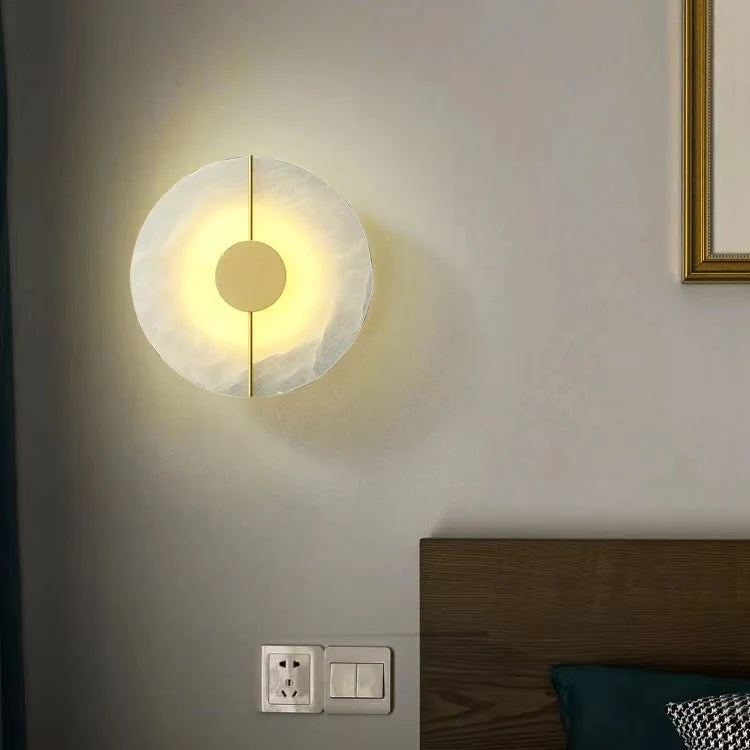 Artistic Simple Alabaster Wall Lamp