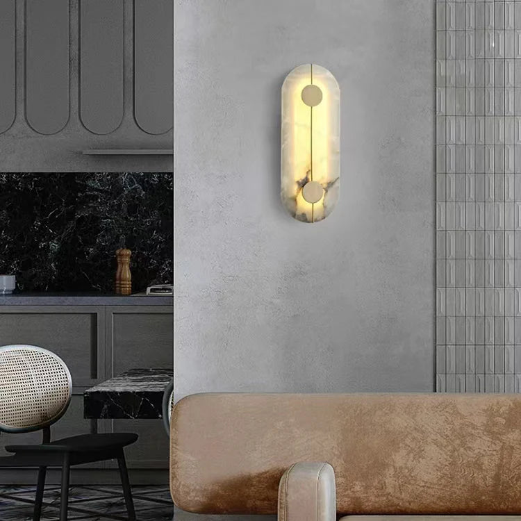 Artistic Simple Alabaster Wall Lamp