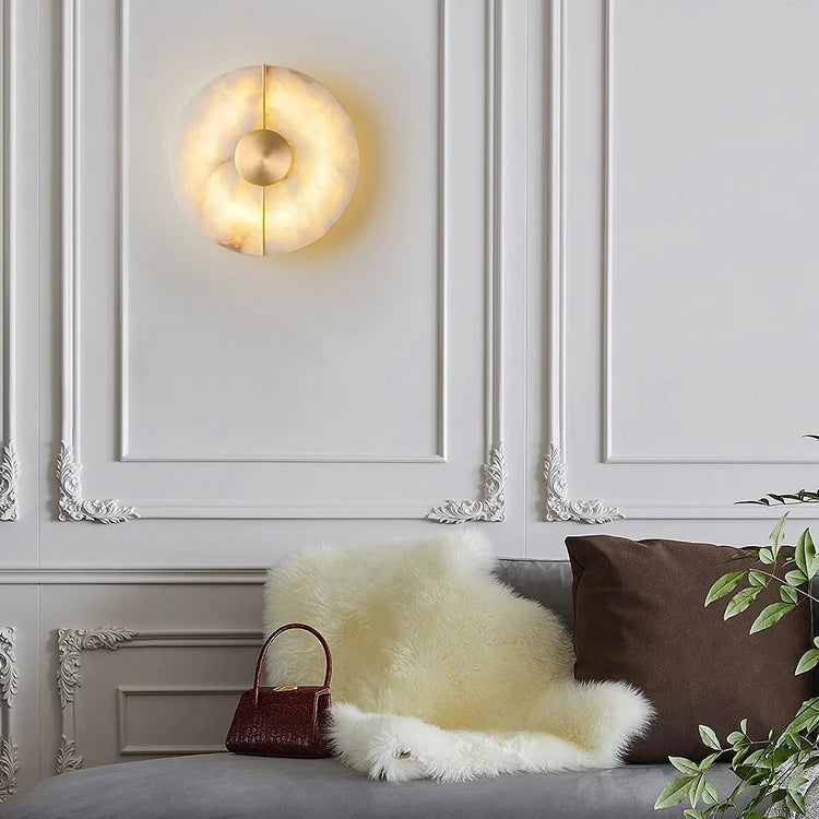 Artistic Simple Alabaster Wall Lamp