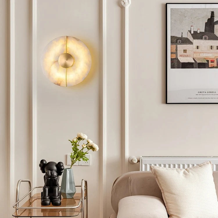 Artistic Simple Alabaster Wall Lamp