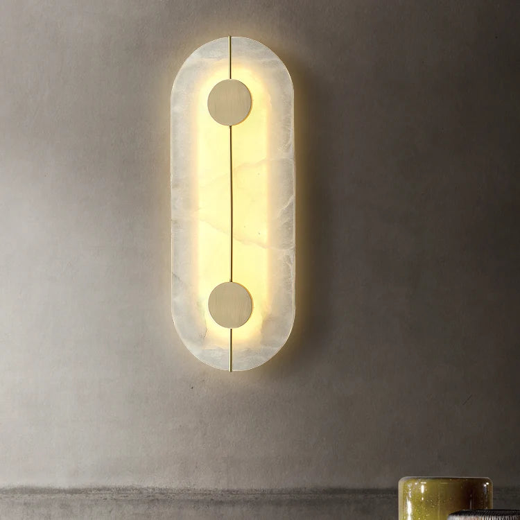 Artistic Simple Alabaster Wall Lamp