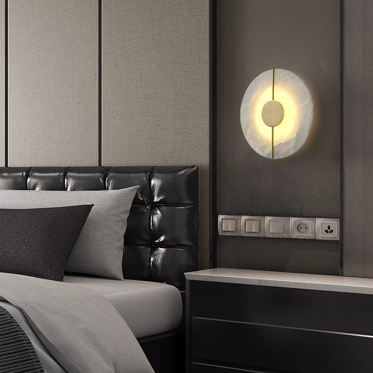 Artistic Simple Alabaster Wall Lamp