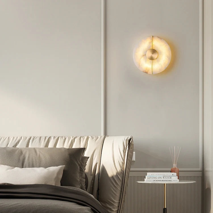 Artistic Simple Alabaster Wall Lamp