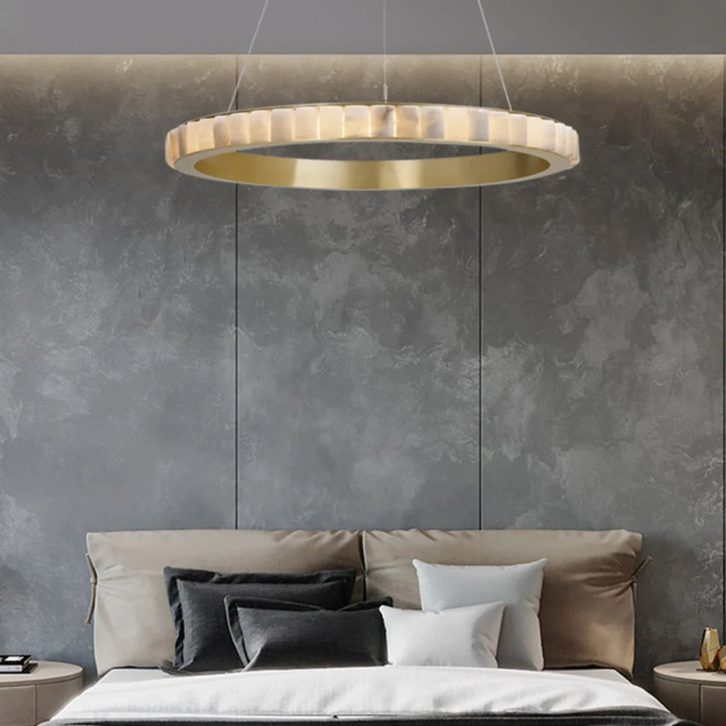 Alabaster Avalon Halo Chandelier