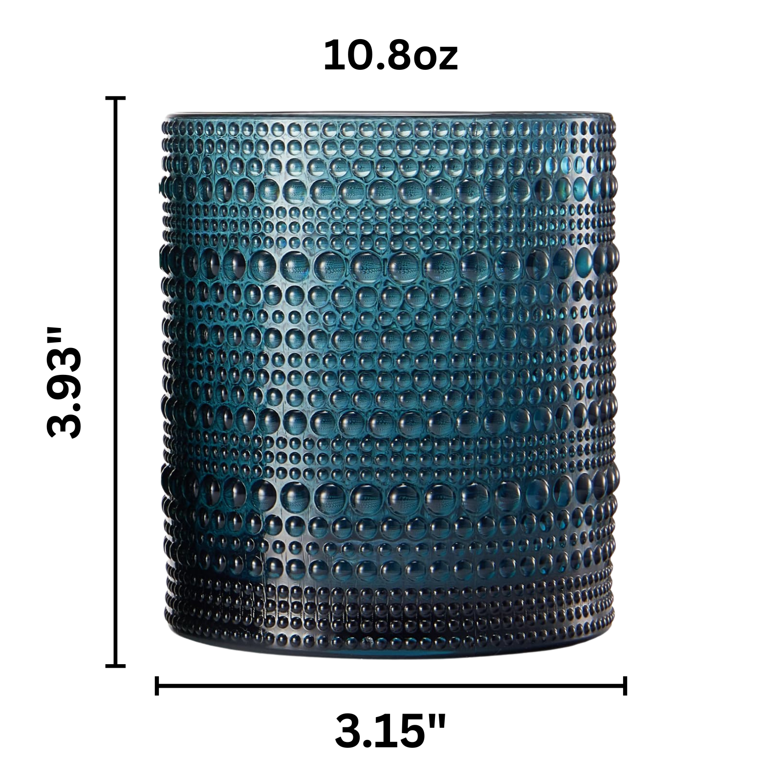 Eze Acrylic Hobnail Lowball Glassware, Set of 4
