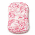 Pink Toile Ruffle Baby Lounger Cover