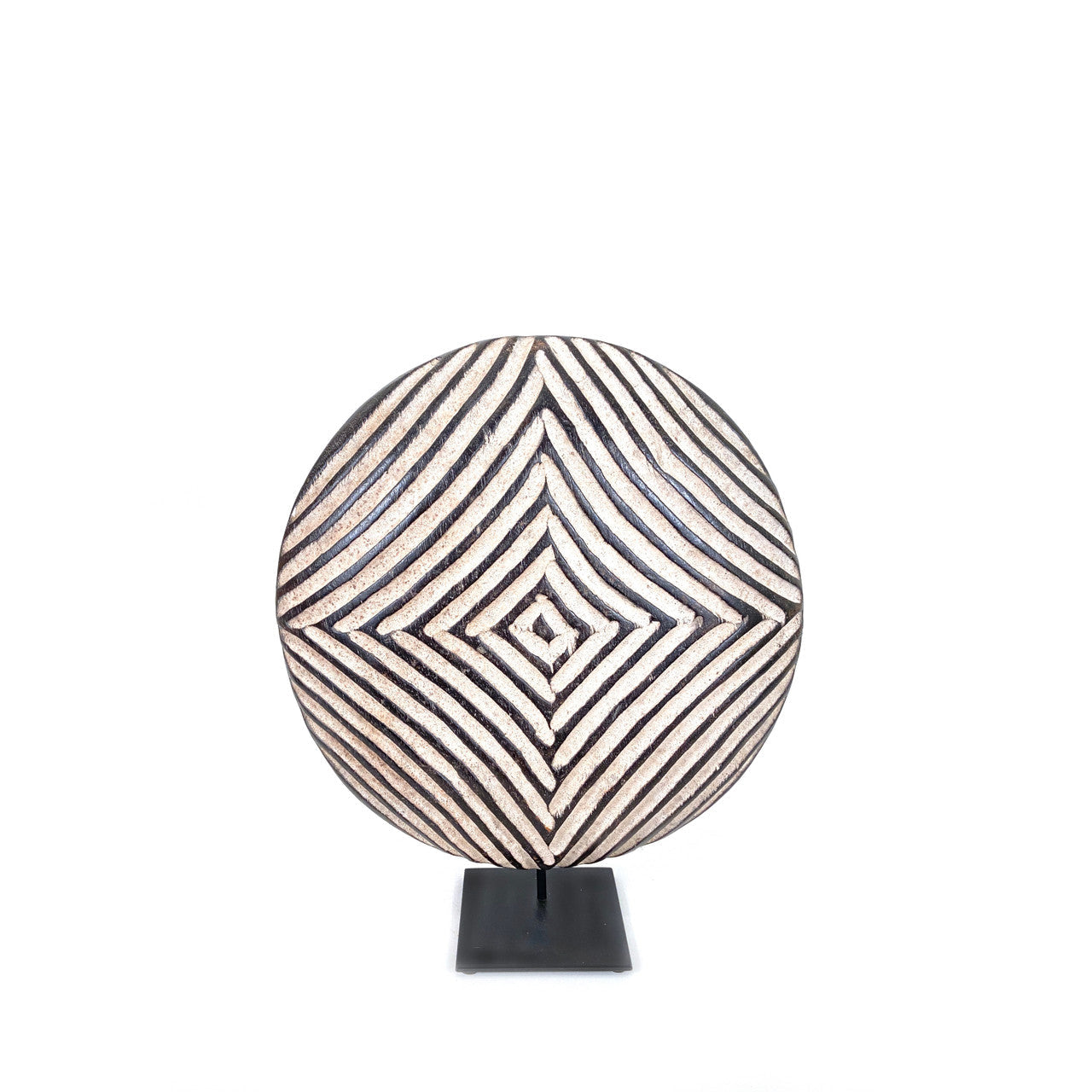 Bamileke Shield 12" Geometric Pattern