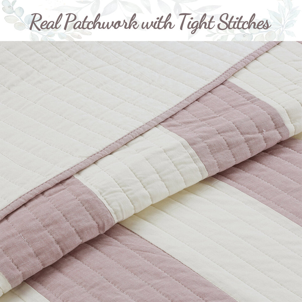 Josie Taro 3-Piece Cotton Reversible Quilt Bedding Set