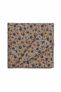 Blue Brown Rose Crib Quilted Blanket