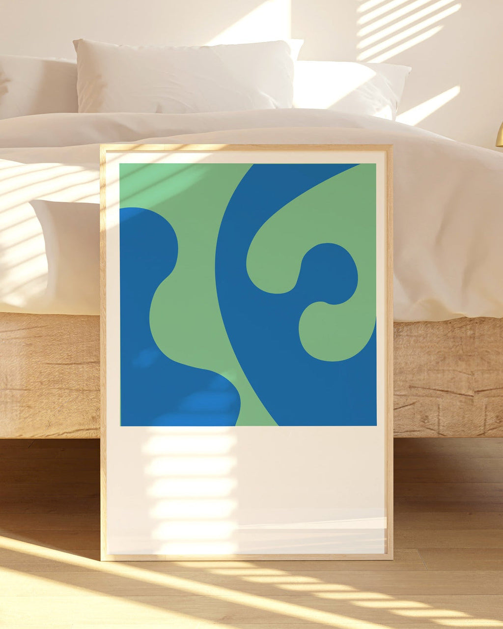 BLUE GREEN COLOR STUDY - Art Print by Holly McWhorter