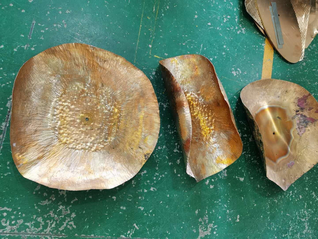 Hammered Brass Pendant Light