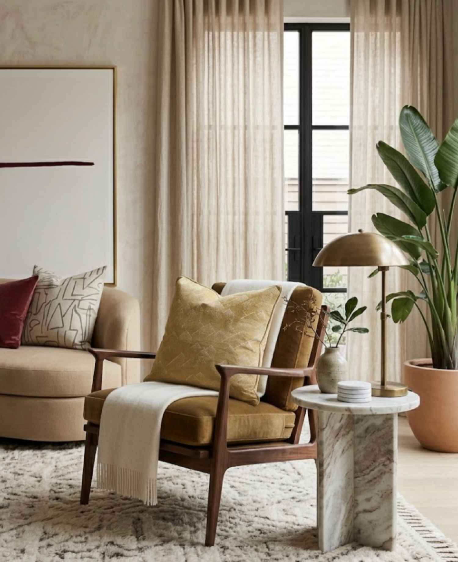 Brink Pillow Cover in Bronze, Kelly Wearstler Textiles