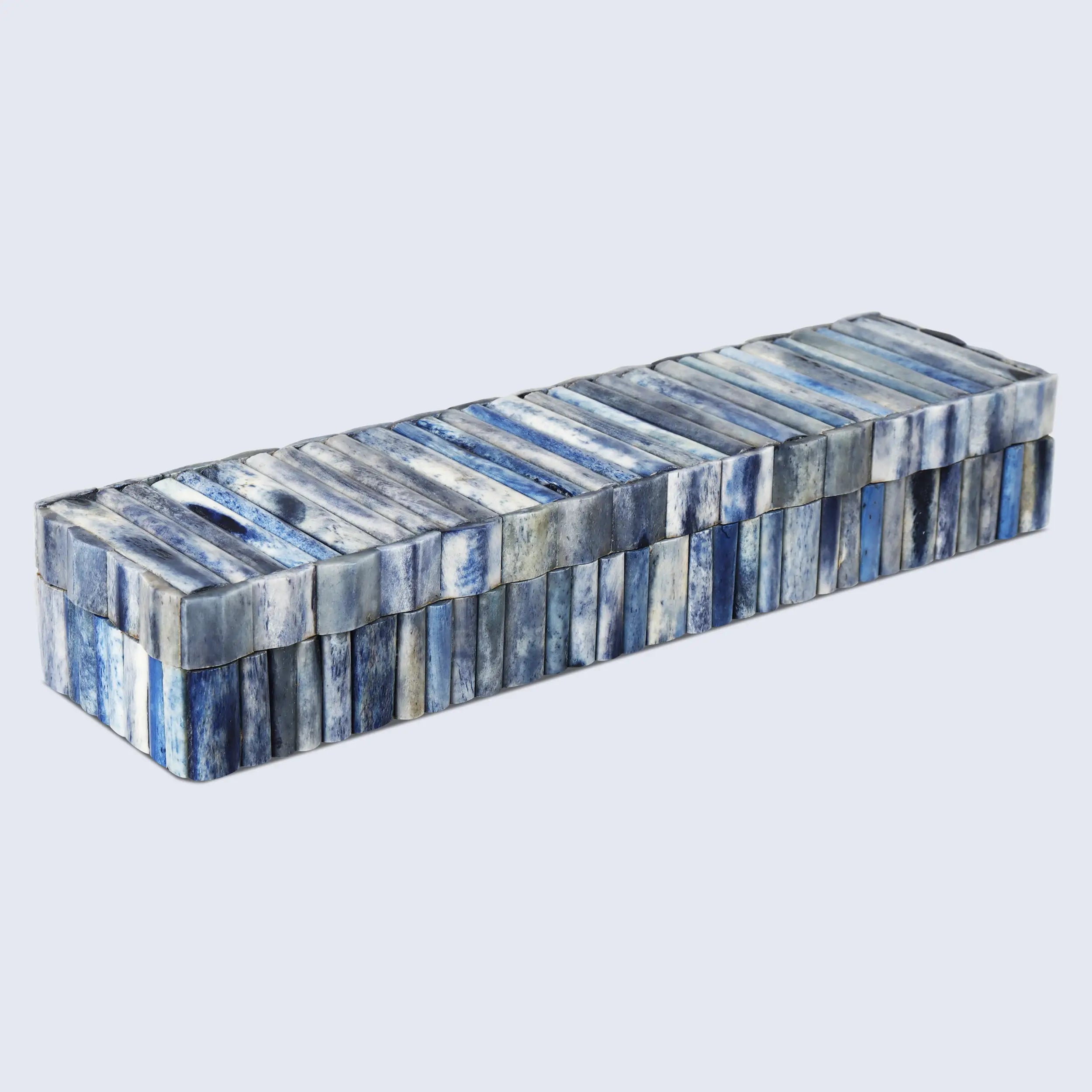 Decorative Box Ivory Ocean Collection Bone Inlay Multi Color 7 Sizes