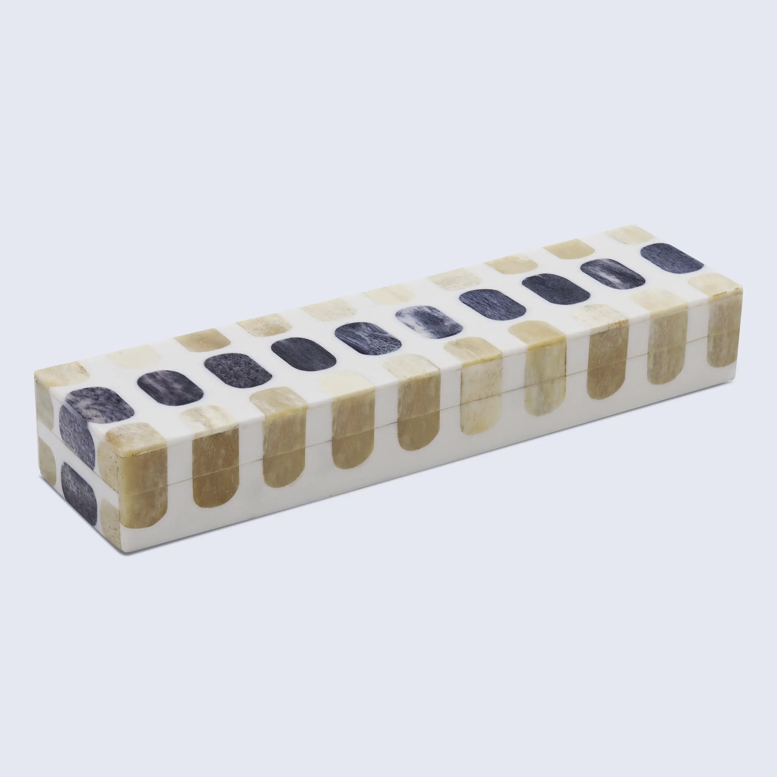 Decorative Box Patisserie Caramel Collection Bone & Resin Inlay 7 Sizes