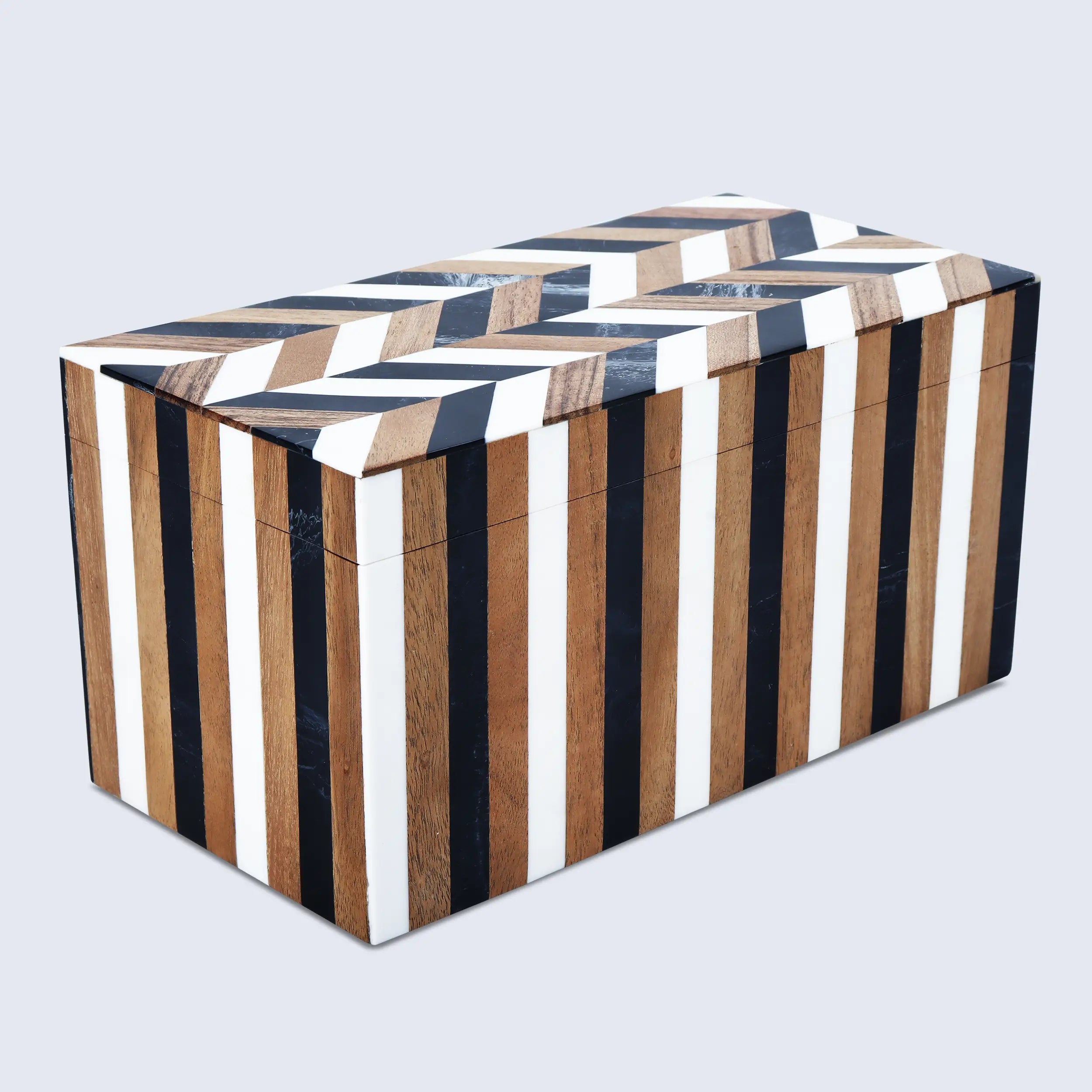Marquet Cosmo Resin Inlay & Wood Marquetry Decorative Box – 8 Sizes