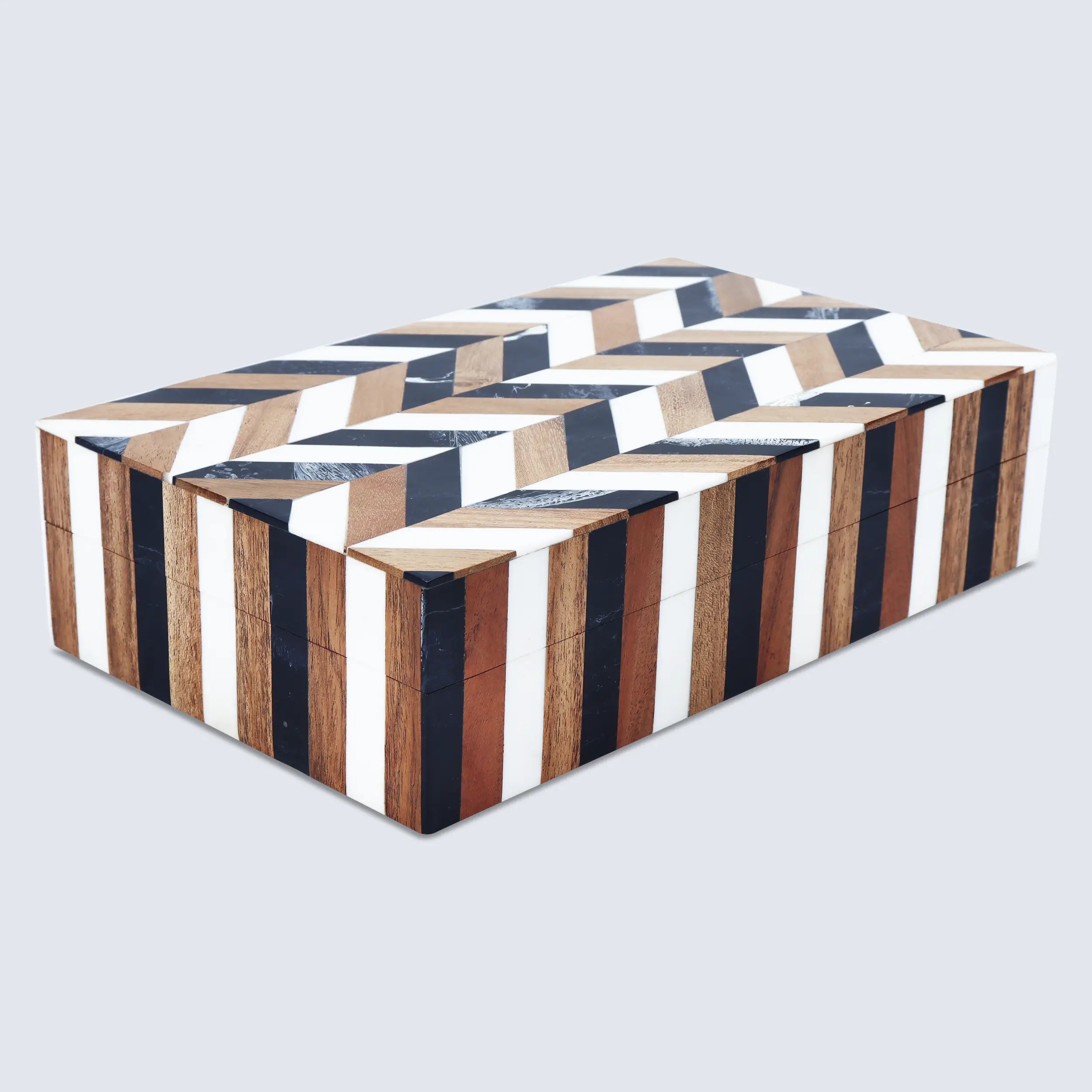 Marquet Cosmo Resin Inlay & Wood Marquetry Decorative Box – 8 Sizes