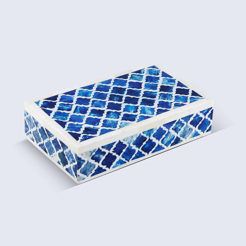 Decorative Box Patisserie Classic Collection Bone & Resin Inlay in 7 Sizes