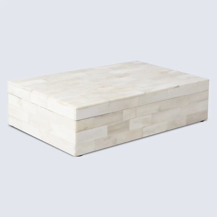 White Bone Inlay Decorative Box