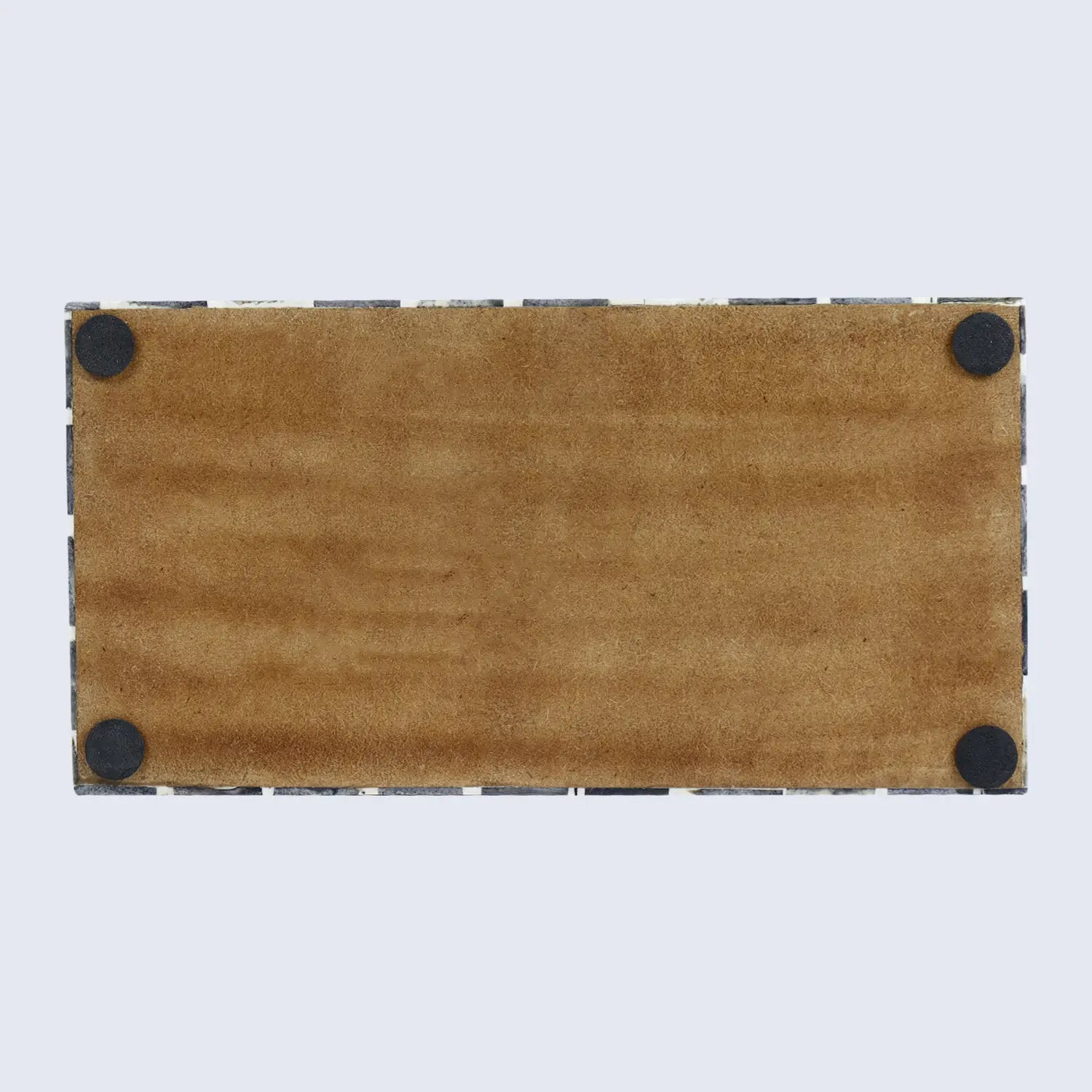 Moroccan Grey & White Resin & Bone Inlay Decorative Storage Box — (7 Sizes)