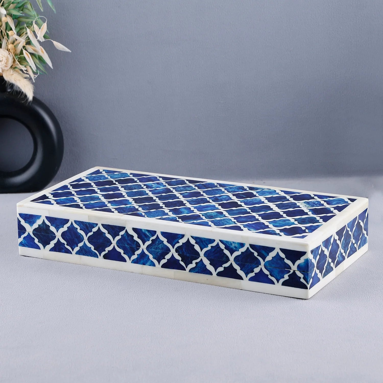 Decorative Box Patisserie Classic Collection Bone & Resin Inlay in 7 Sizes