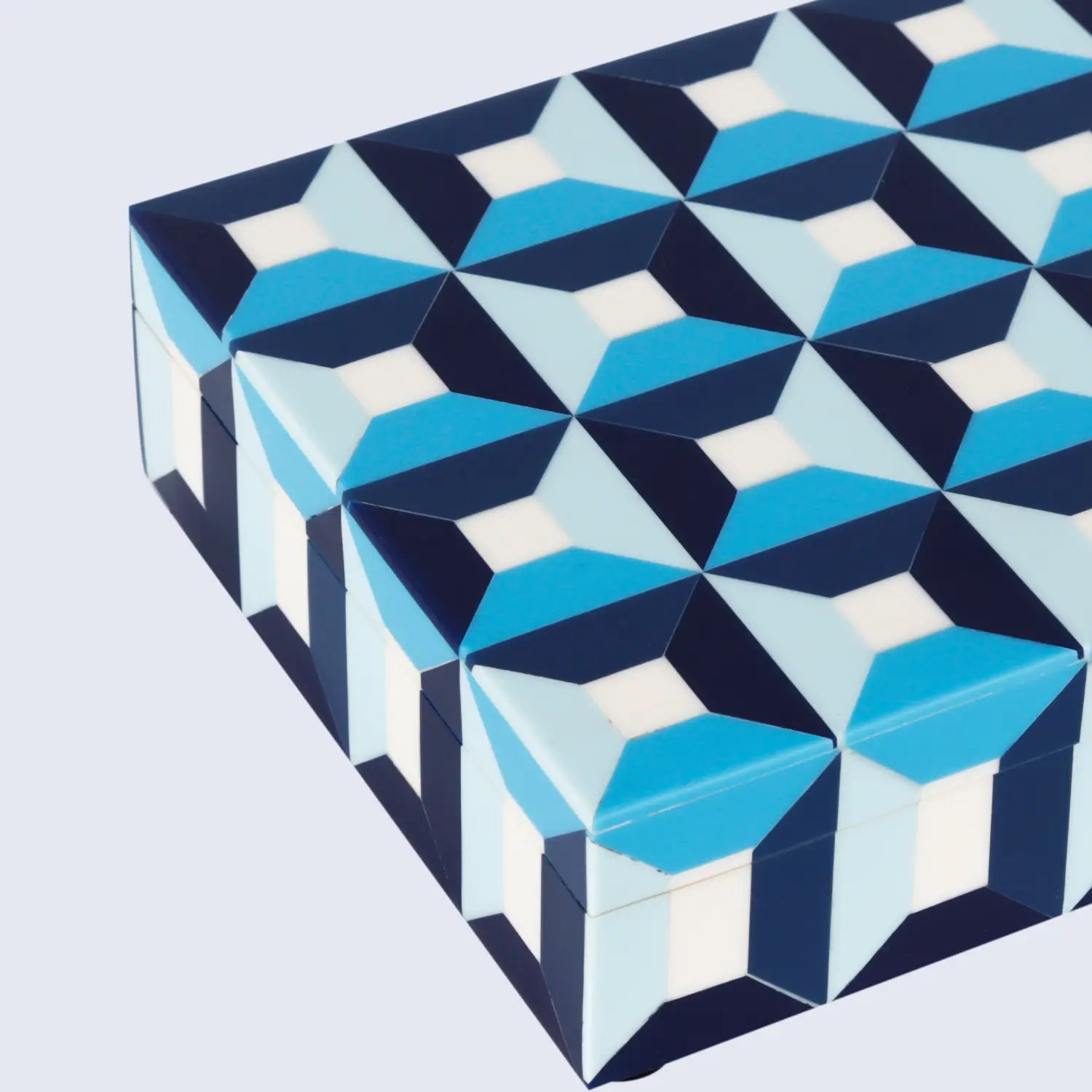 Blue Resin Inlay Decorative Storage Box – Patisserie Modern Collection