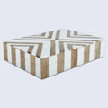 Marquet Chevron Resin & Wood Inlay Storage Box - 8 Sizes