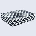Marquet Prism Black White Resin Inlay Storage Box, 8 Sizes