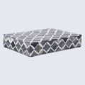 Moroccan Grey & White Resin & Bone Inlay Decorative Storage Box — (7 Sizes)