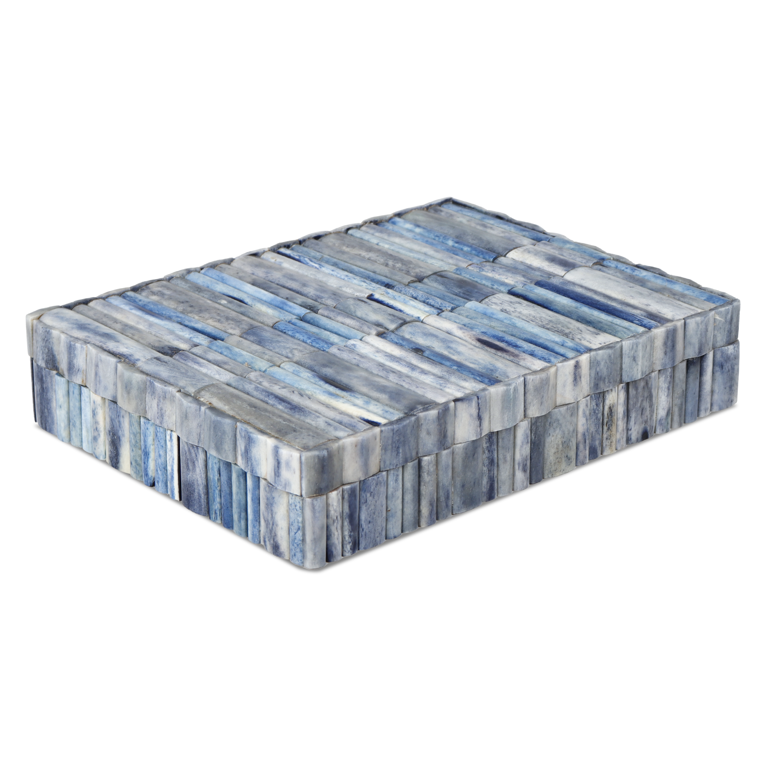 Decorative Box Ivory Ocean Collection Bone Inlay Multi Color 7 Sizes