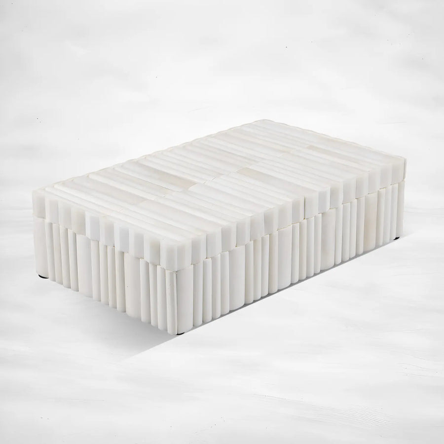 Ivory Stem Bone Inlay Decorative Box