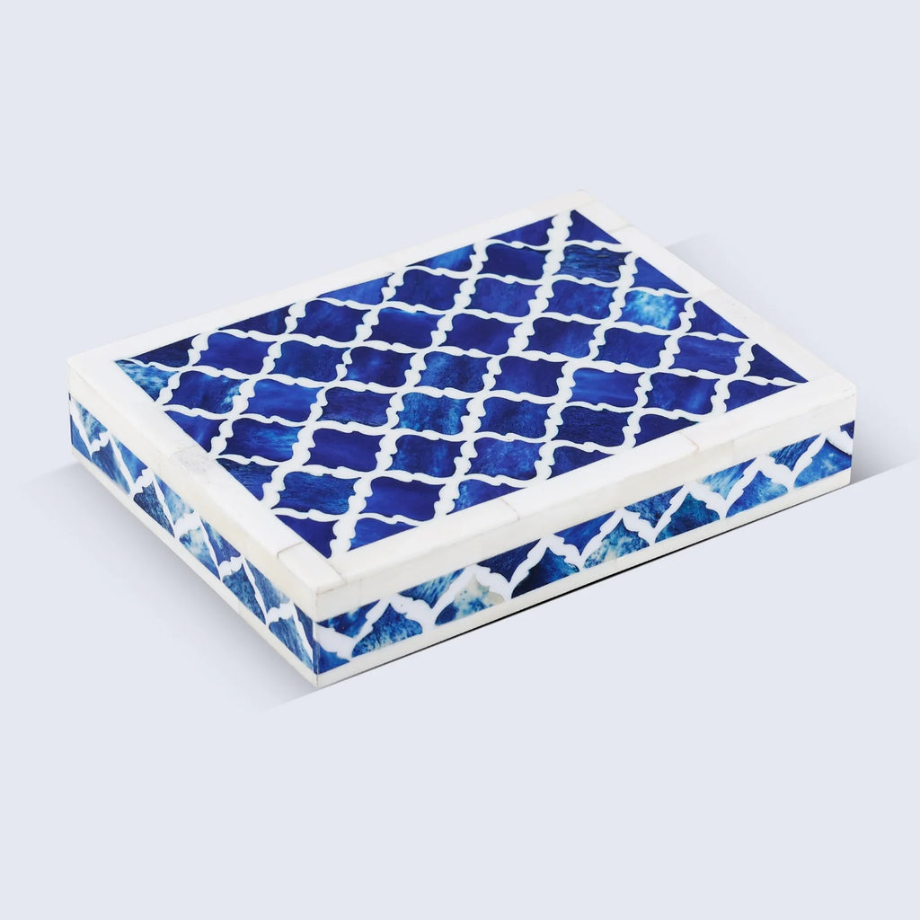 Decorative Box Patisserie Classic Collection Bone & Resin Inlay in 7 Sizes