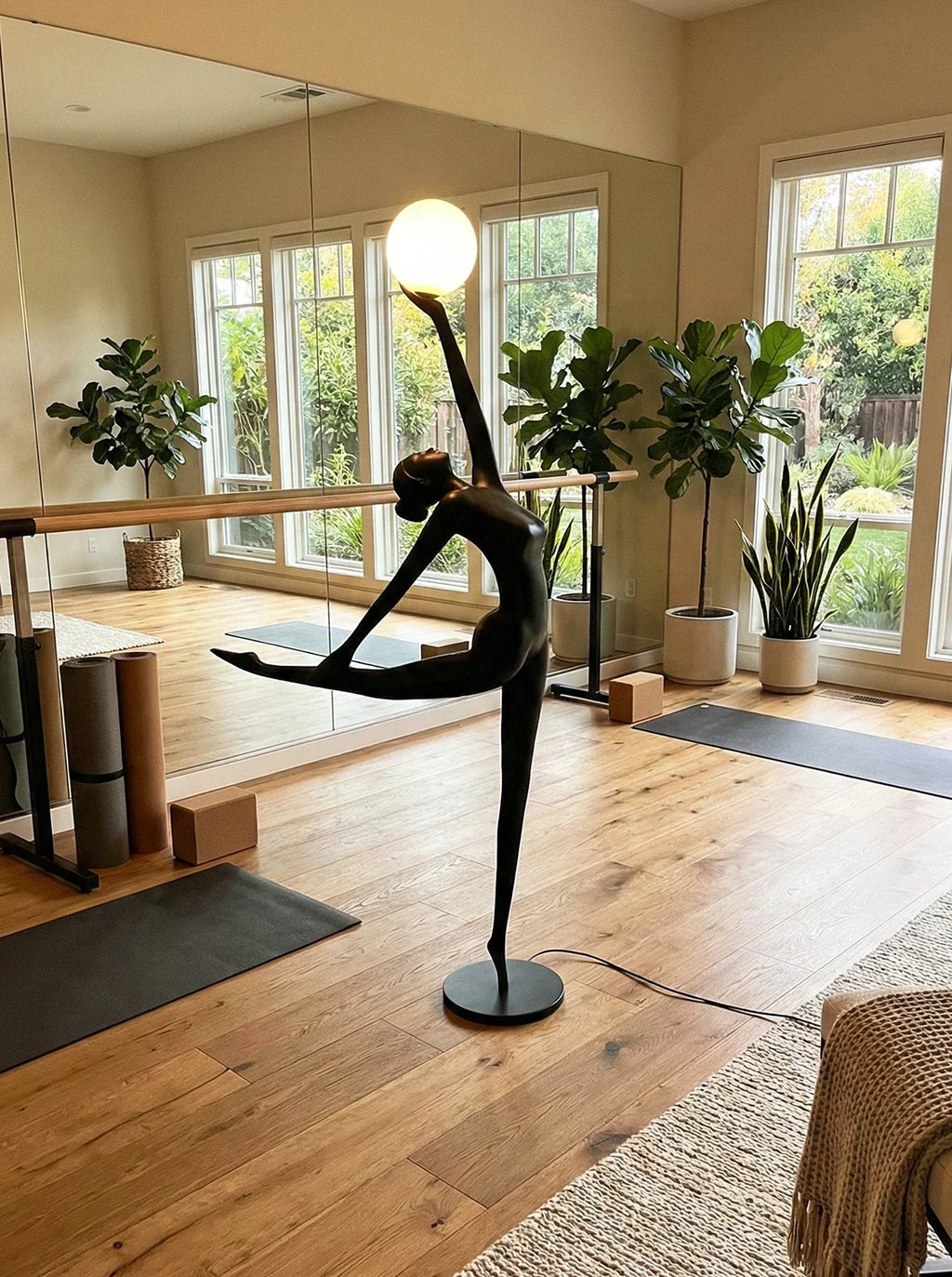 Ballerina Statue Characters Floor Lamp