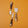 Horn Paneled Stainless Cheese Set