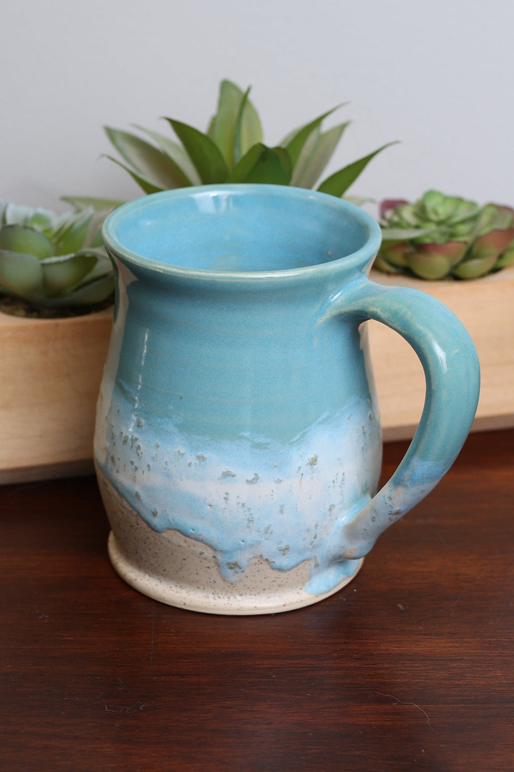 Ocean Mugs- Made to order- Ceramic Mugs with Coastal Glaze