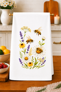 Bees & Wildflowers Kitchen Towel