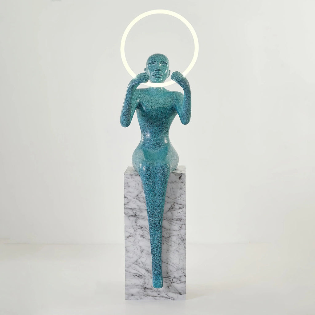 Bella Sitting Sculpture Floor Lamp