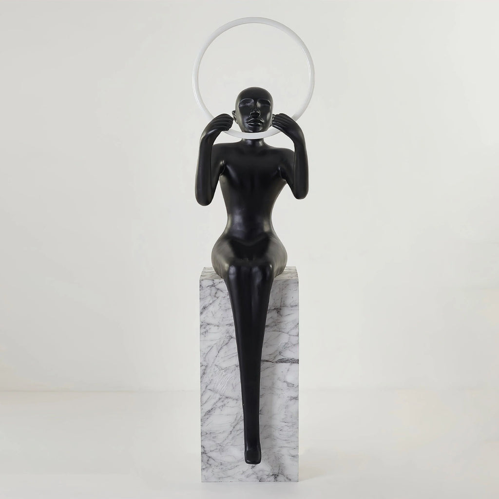 Bella Sitting Sculpture Floor Lamp