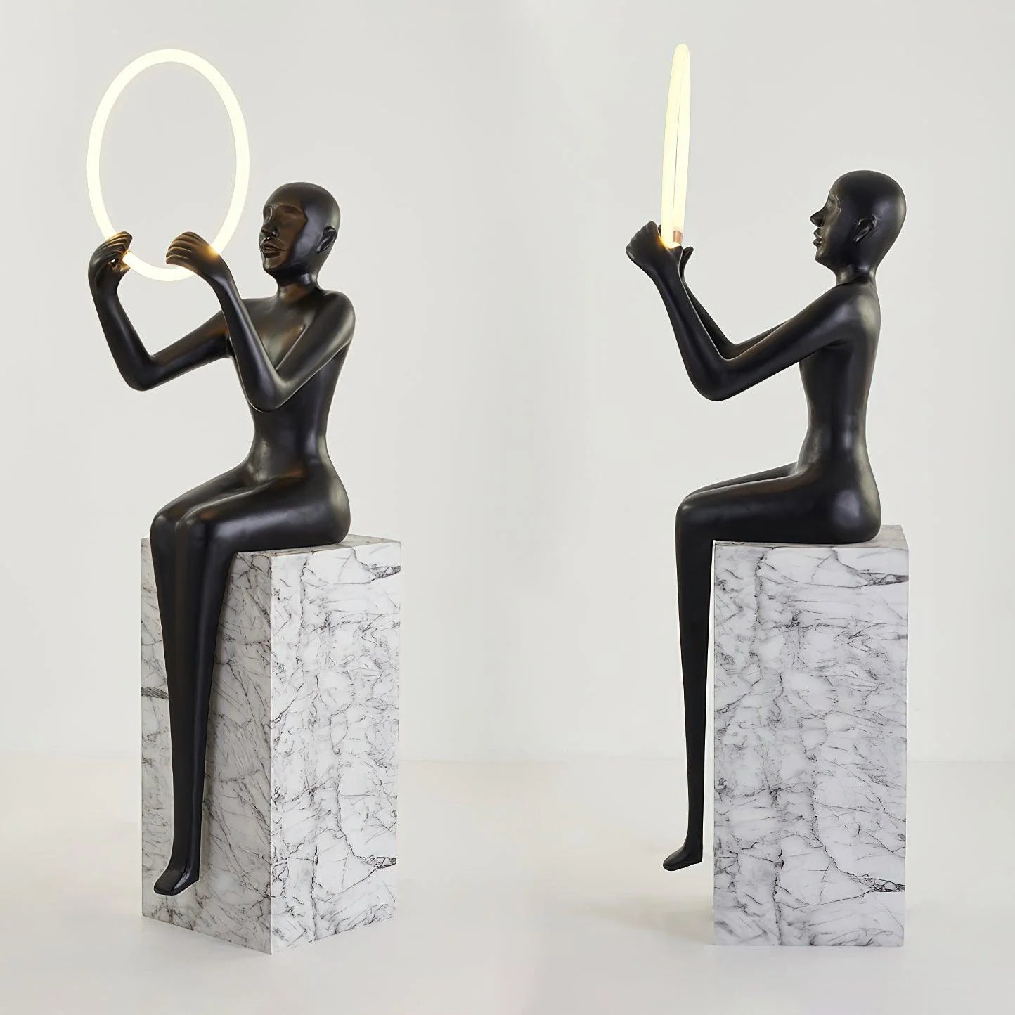 Bella Sitting Sculpture Floor Lamp