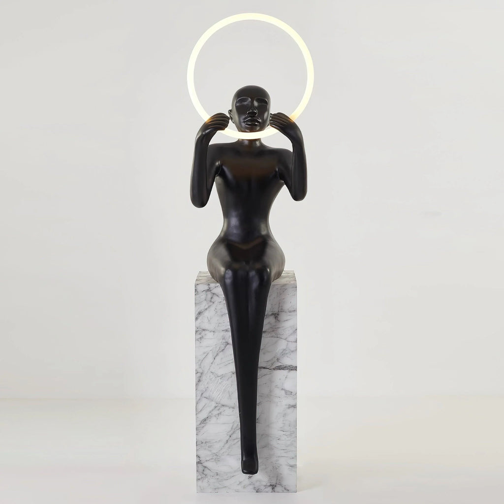 Bella Sitting Sculpture Floor Lamp