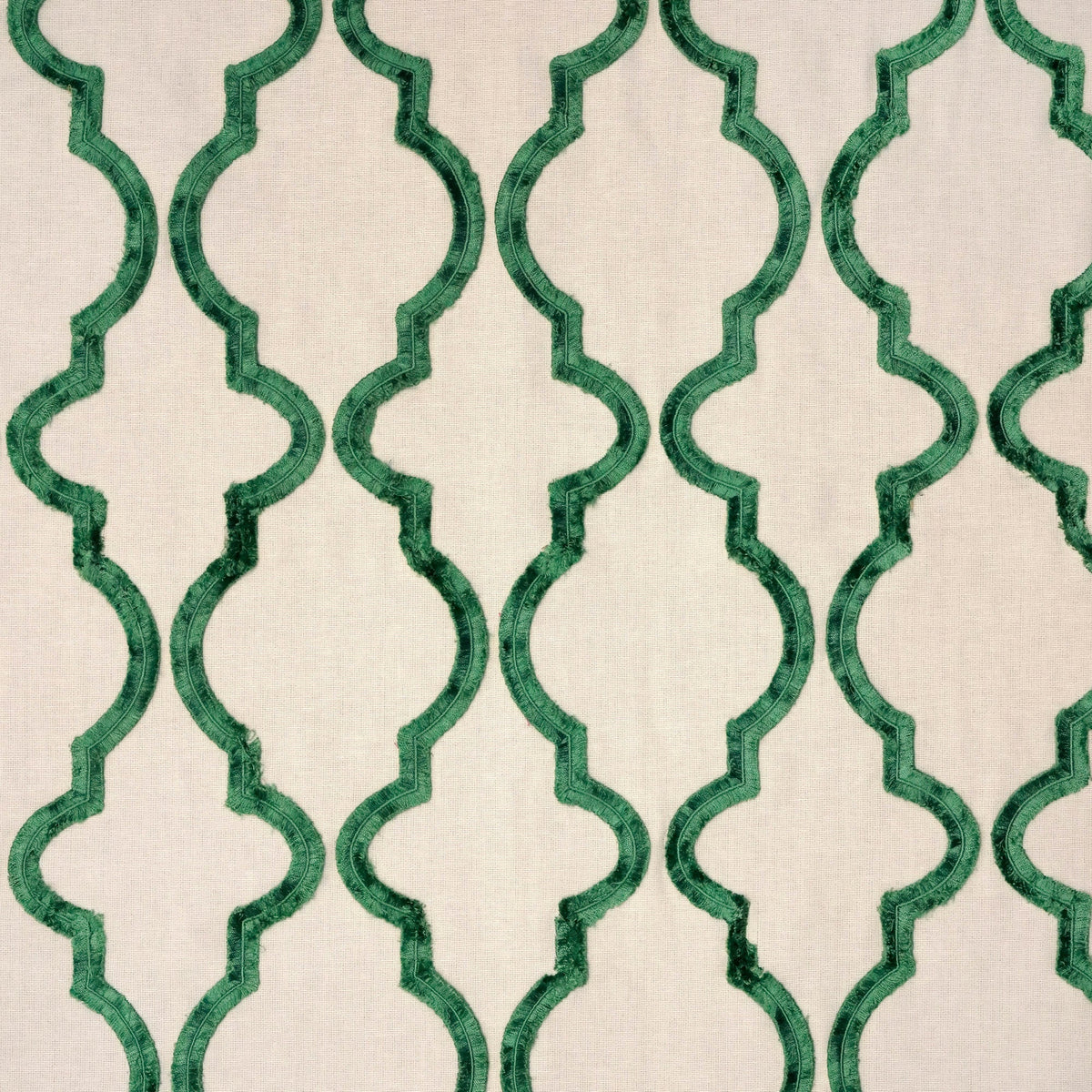 Bella Crewel Embroidery Drapery Fabric