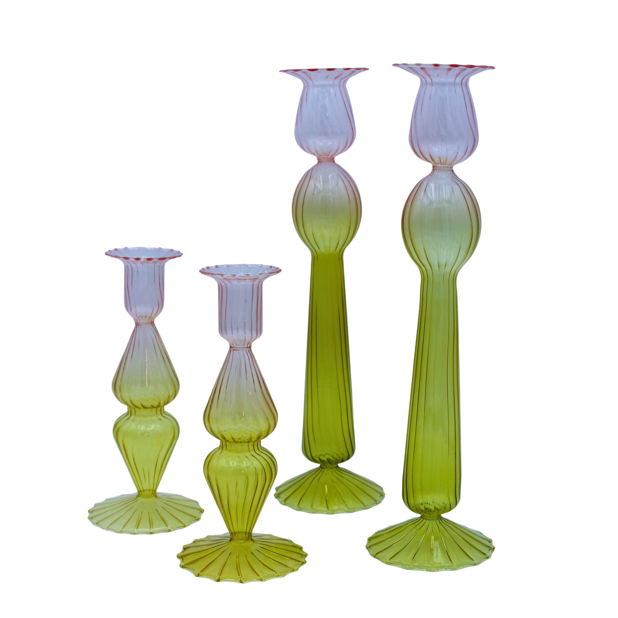 Bergamot & Rose Candle Holders - Set of 4