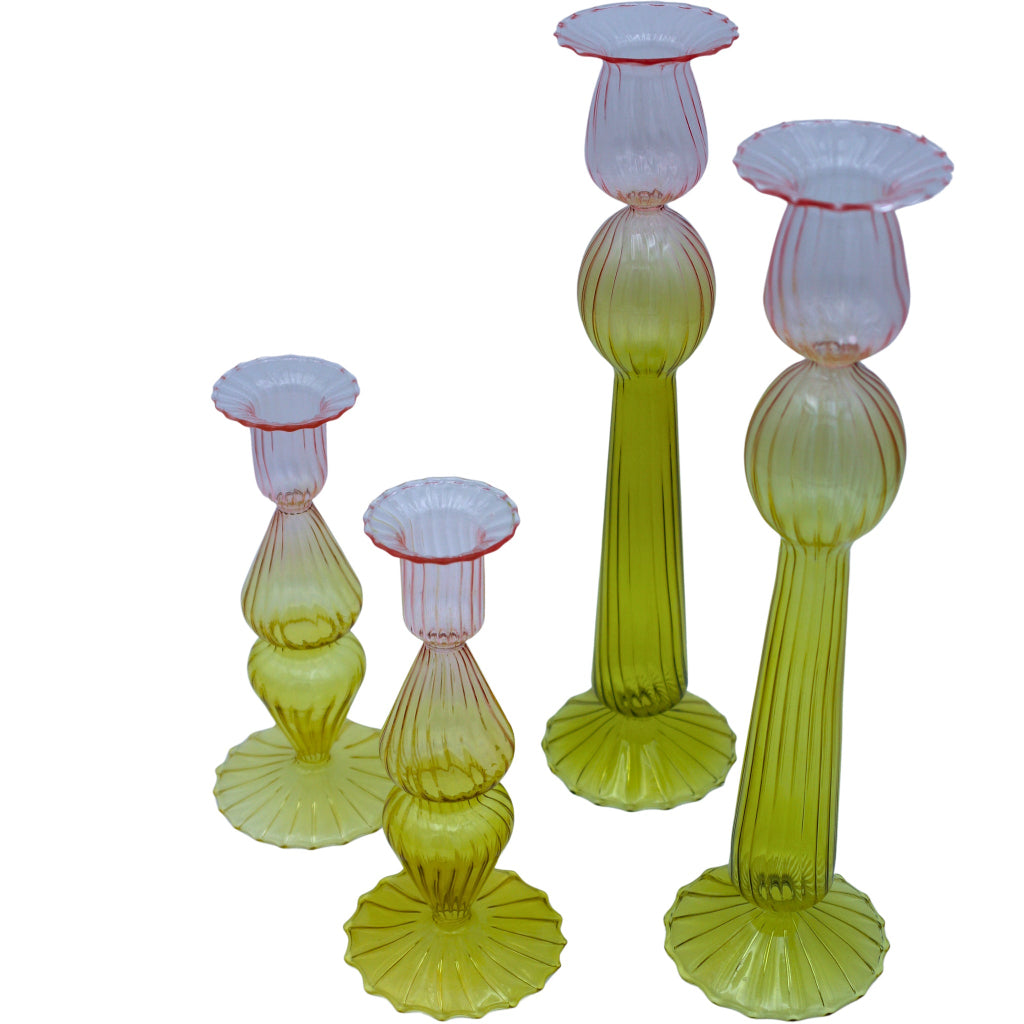 Bergamot & Rose Candle Holders - Set of 4