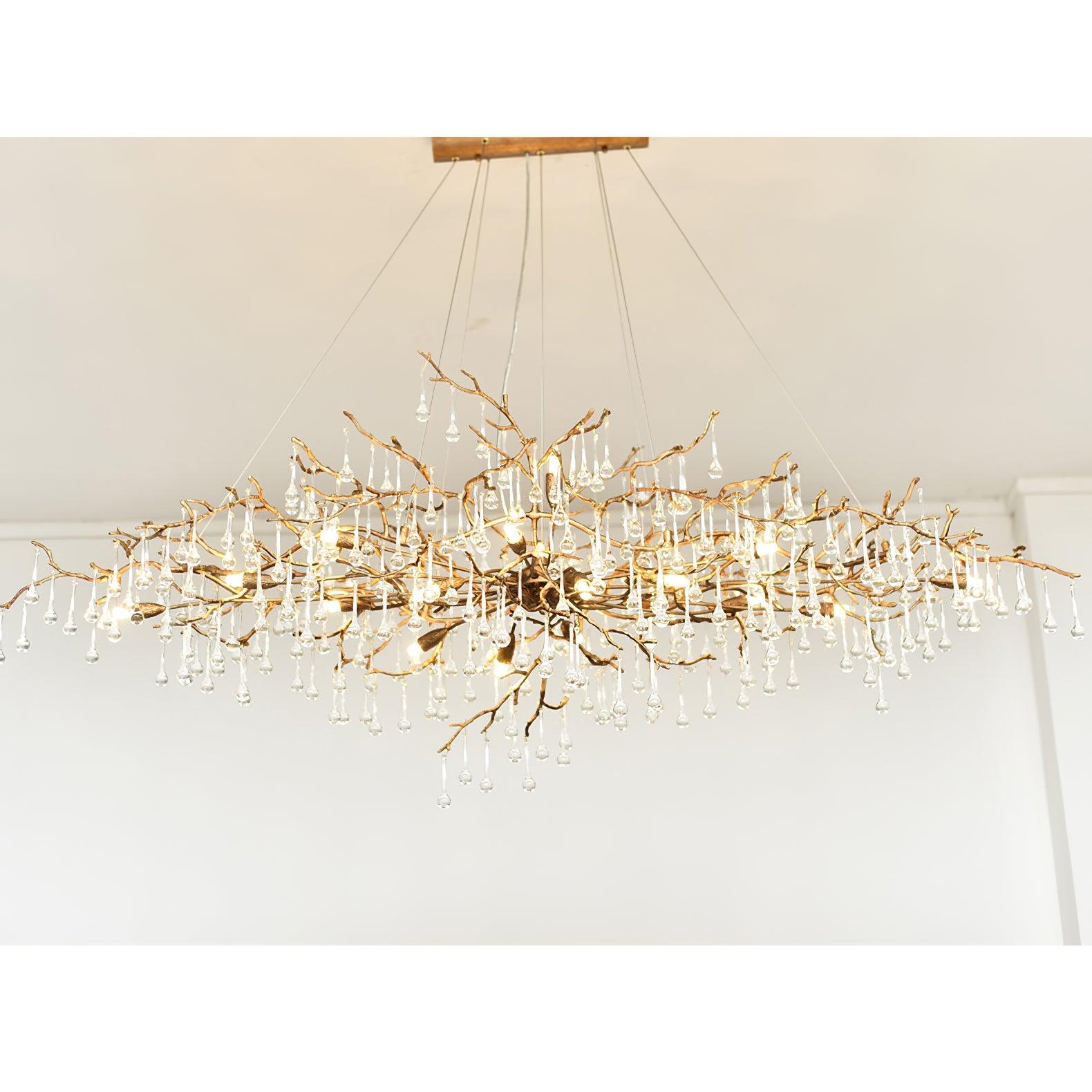 Tree Branch Bijou Crystal Drop Chandelier