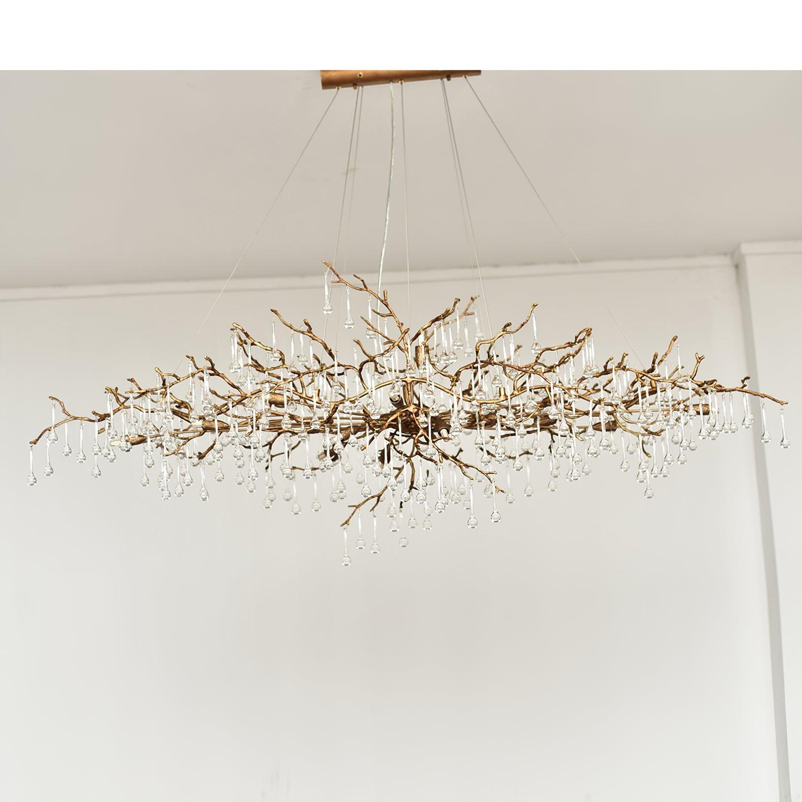 Tree Branch Bijou Crystal Drop Chandelier