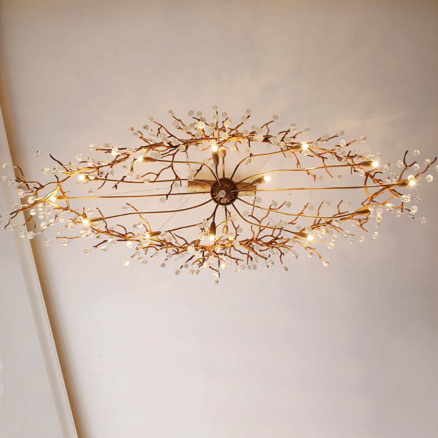 Tree Branch Bijou Crystal Drop Chandelier