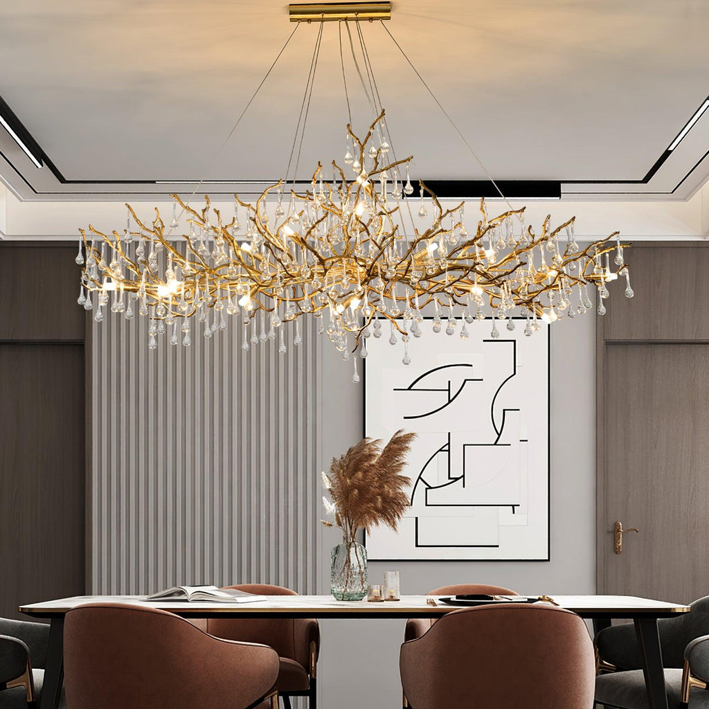Tree Branch Bijou Crystal Drop Chandelier