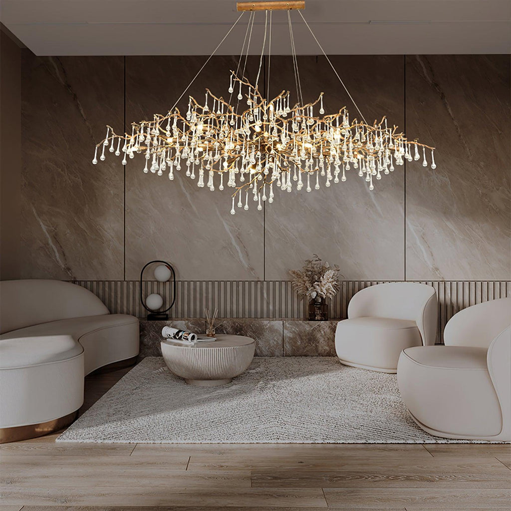Tree Branch Bijou Crystal Drop Chandelier