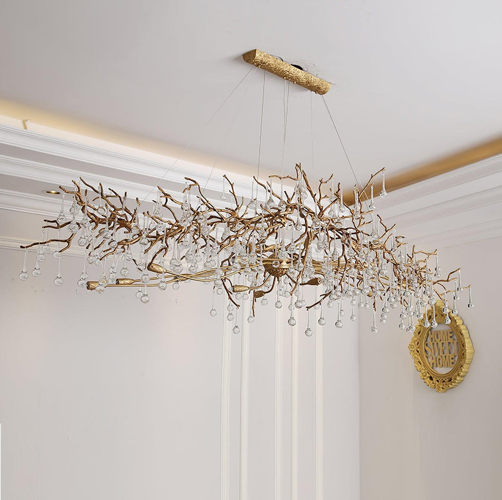 Tree Branch Bijou Crystal Drop Chandelier