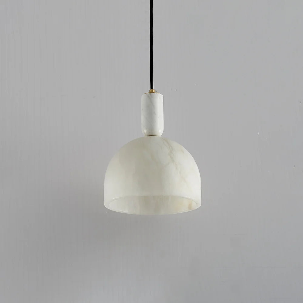 Brass & Alabaster Pendant Light