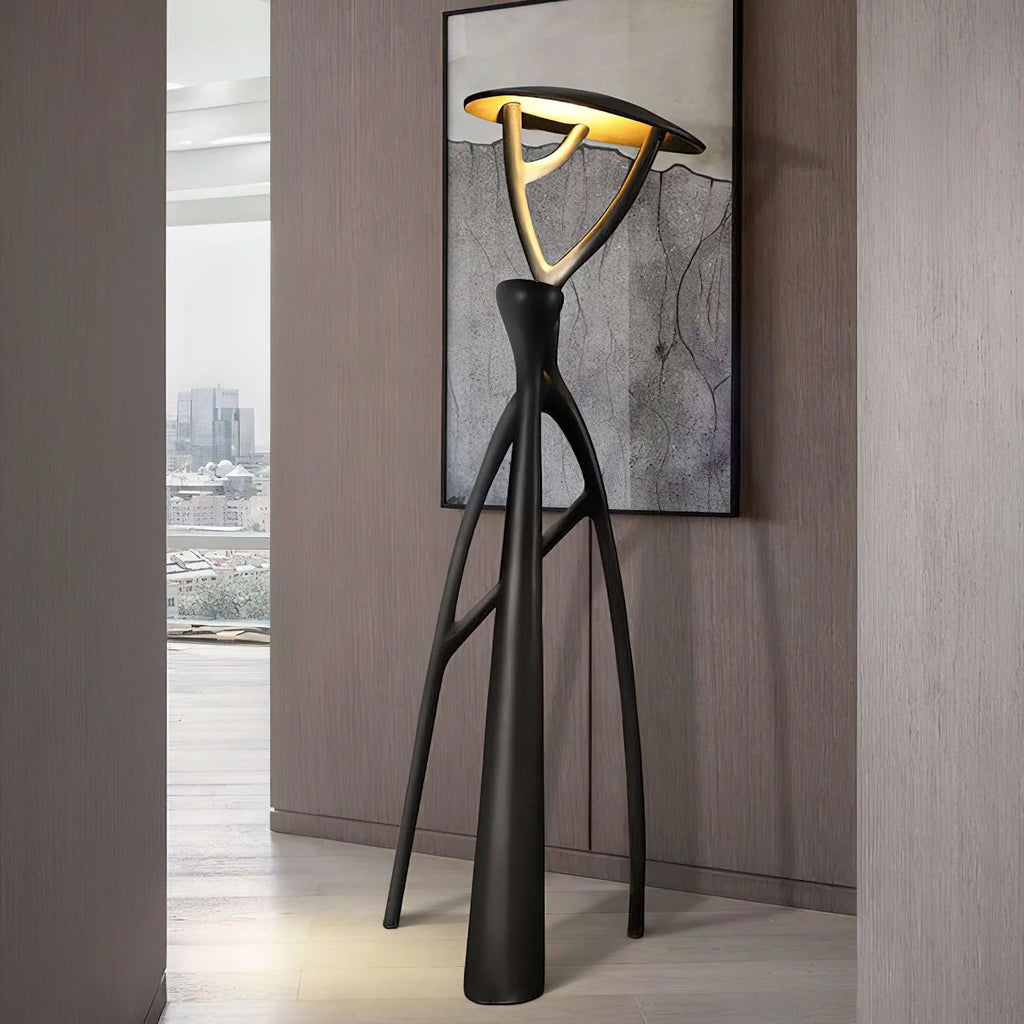 Blonski Black Statue Floor Lamp